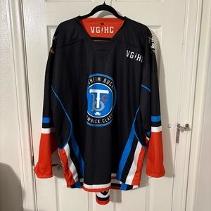 NHL Anaheim Ducks Black, Orange & Blue Hockey Jersey